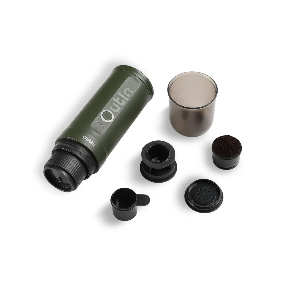 OutIn Nano Portable Espresso Machine (Forest Green)