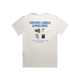 Cameras & Coffee Oversized T-Shirt - Oat Milk