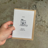 Coffee Espresso Machine Hobby Card
