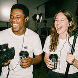 Cameras & Coffee Oversized T-Shirt - White