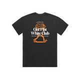 Oat Flat White Club Oversized T-Shirt - Black