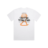 Oat Flat White Club Oversized T-Shirt - White