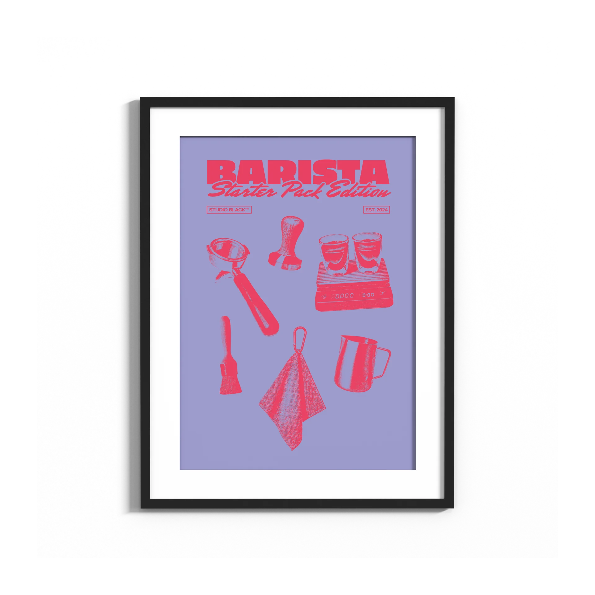 "Barista Starter Pack" Poster Print