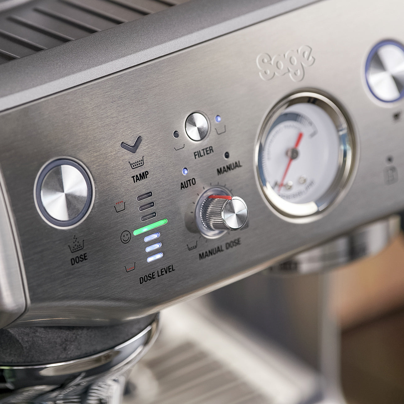 Sage Barista Express Impress Espresso Machine - Stainless Steel