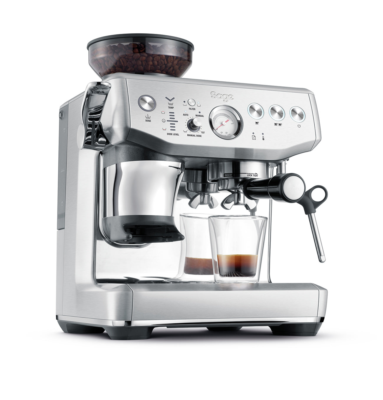 Sage Barista Express Impress Espresso Machine - Stainless Steel