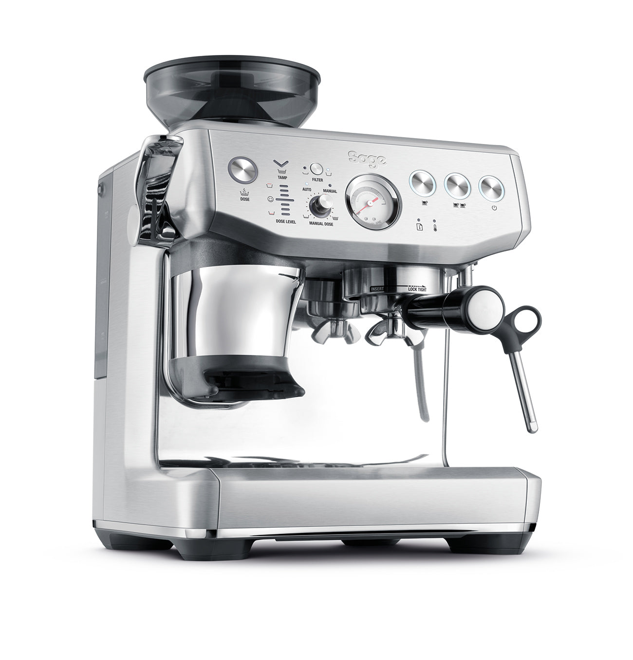 Sage Barista Express Impress Espresso Machine - Stainless Steel