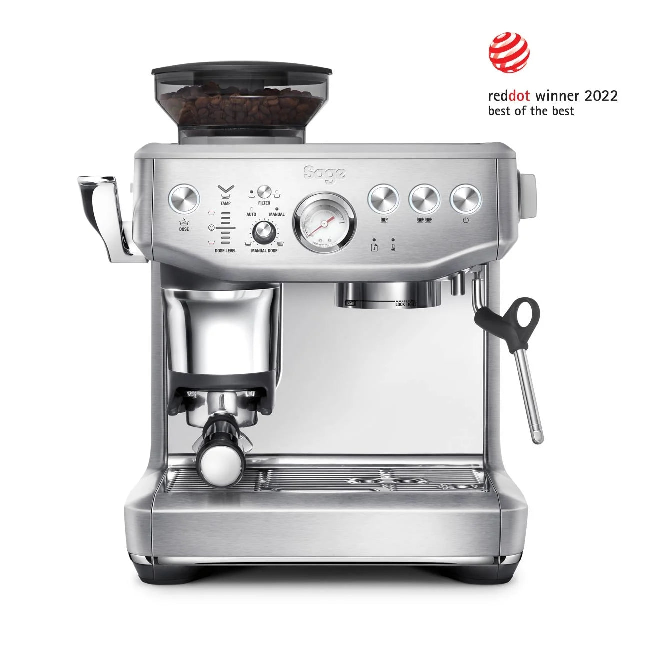 Sage Barista Express Impress Espresso Machine - Stainless Steel