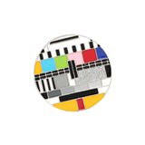 Bars and Tone TV Pin Badge