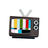 Retro TV Pin Badge