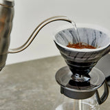 Hario V60 Coffee Dripper Set Transparent Black (Size 02)