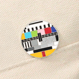 Bars and Tone TV Pin Badge