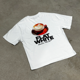 Retro Flat White Tee