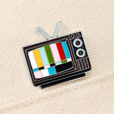 Retro TV Pin Badge